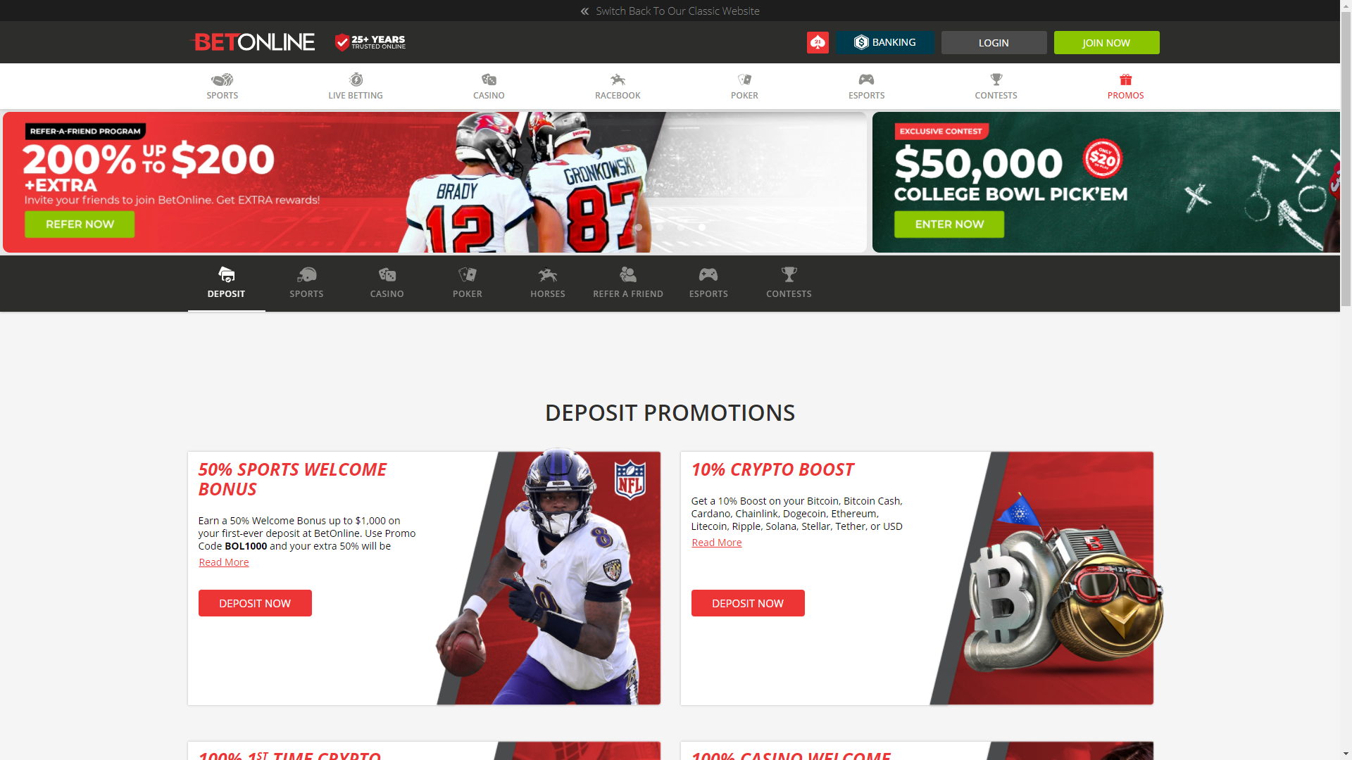 BetOnline Sign Up Bonus