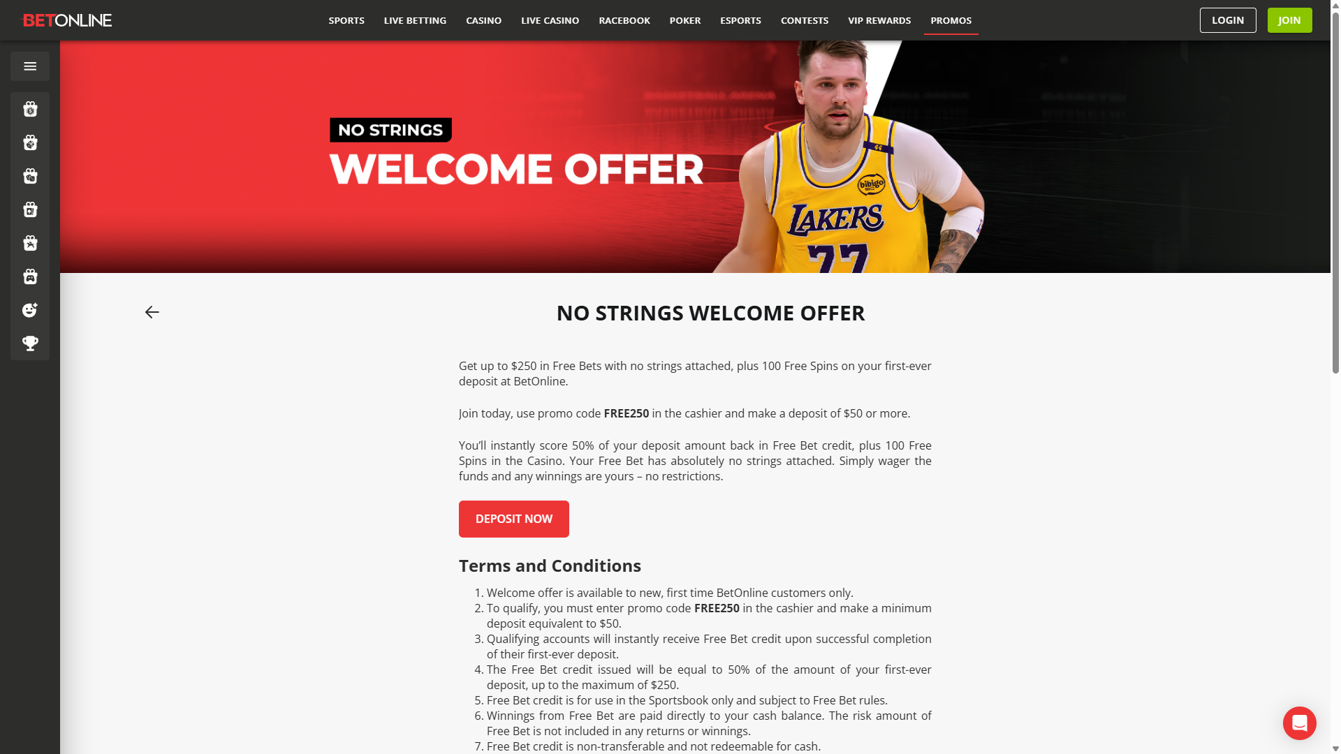 Betonline promo code bonus 2026