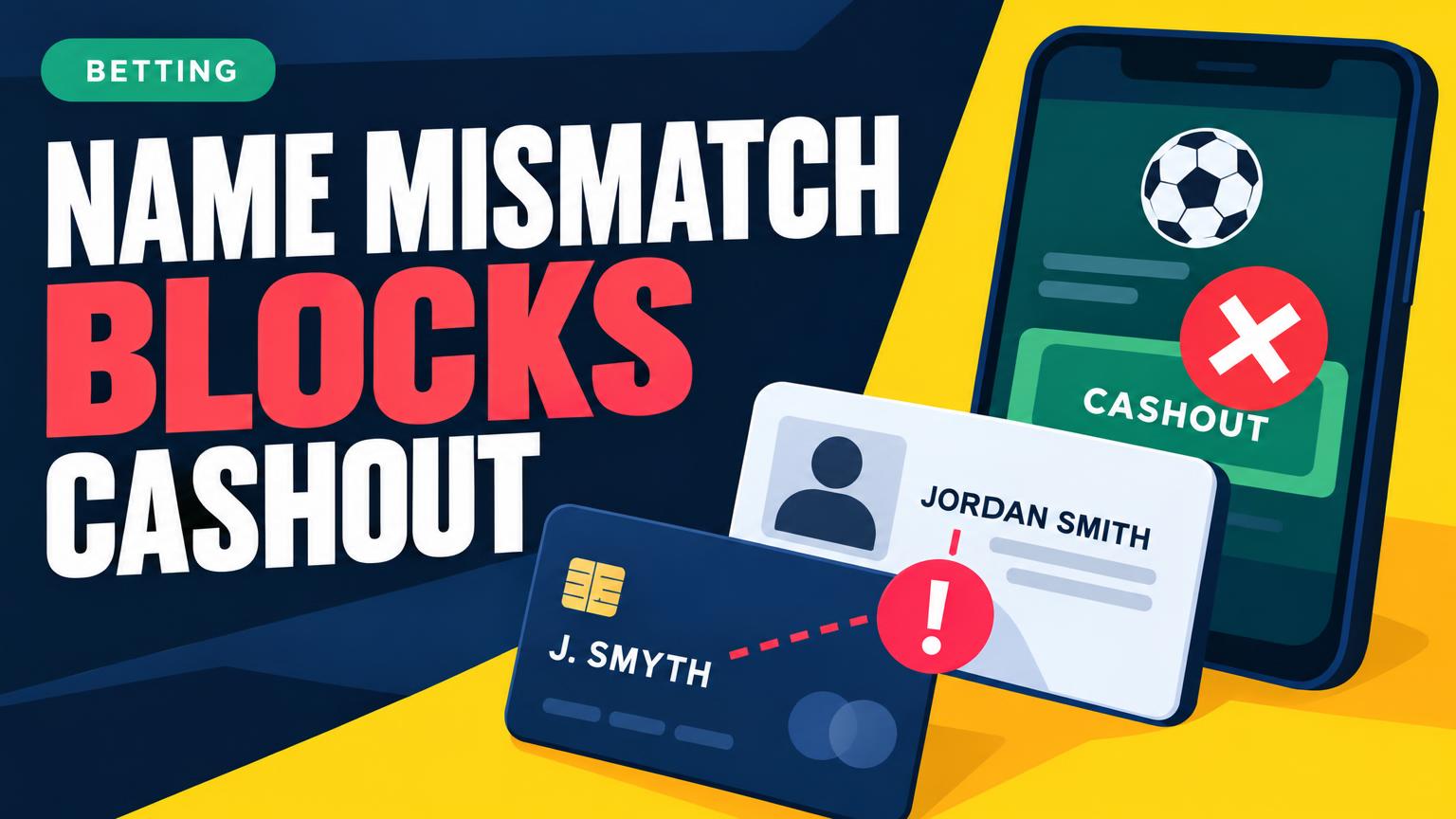 A Payment Name Mismatch Can Block a Betting Cashout