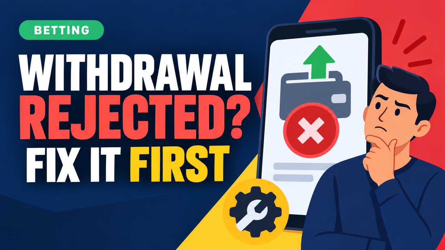 Betting Withdrawal Rejected: Fix the Problem Before Resubmitting