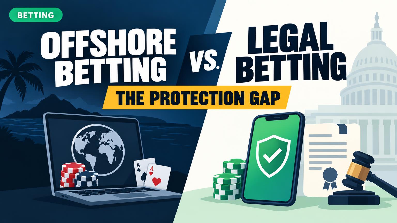 Offshore Betting vs. Legal Betting: The Protection Gap That Matters